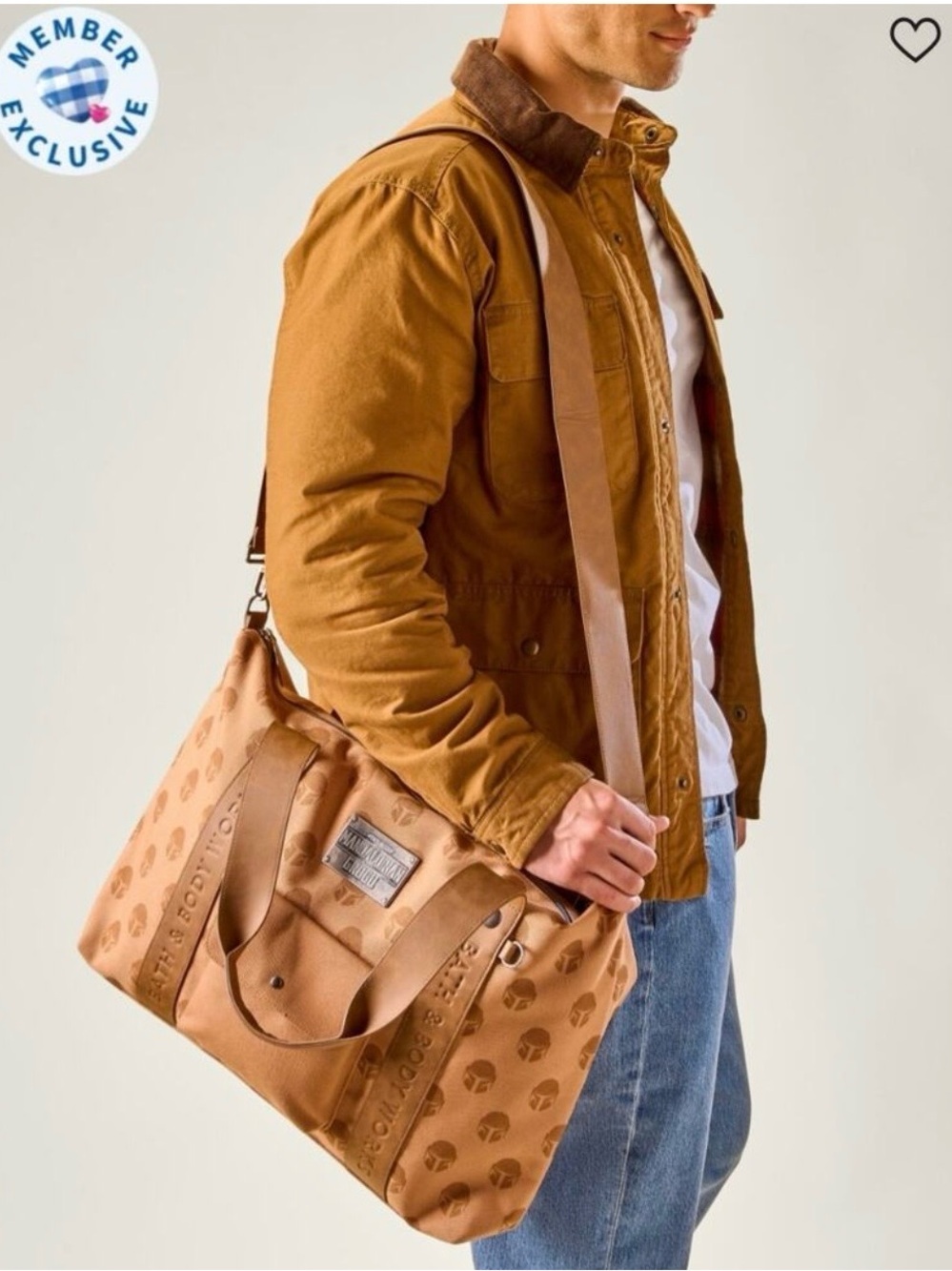 Star Wars Mandalorian Tan Canvas Satchel Bag with Leather Straps - Picture 4 of 7